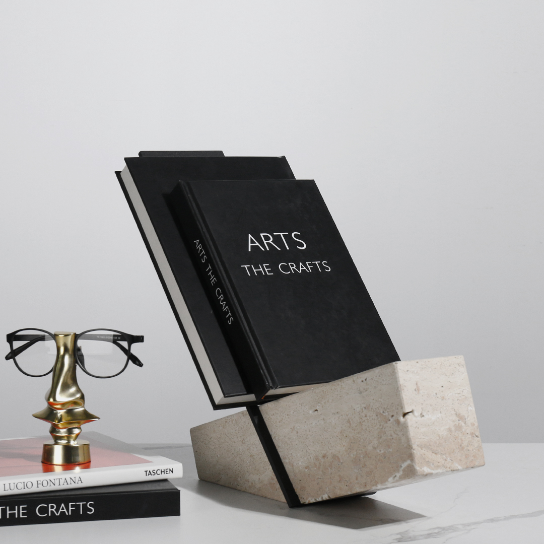Lighting And Decor Magazine - Modern Light Luxury Marble Magazine Bookcase