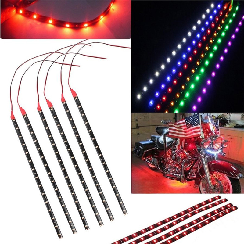 Ambient Led Strip - 6PCS Waterproof 15 SMD DC 12V