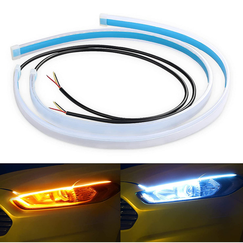Ambient Led Strip - 2 PCS DRL Car Flexible LED