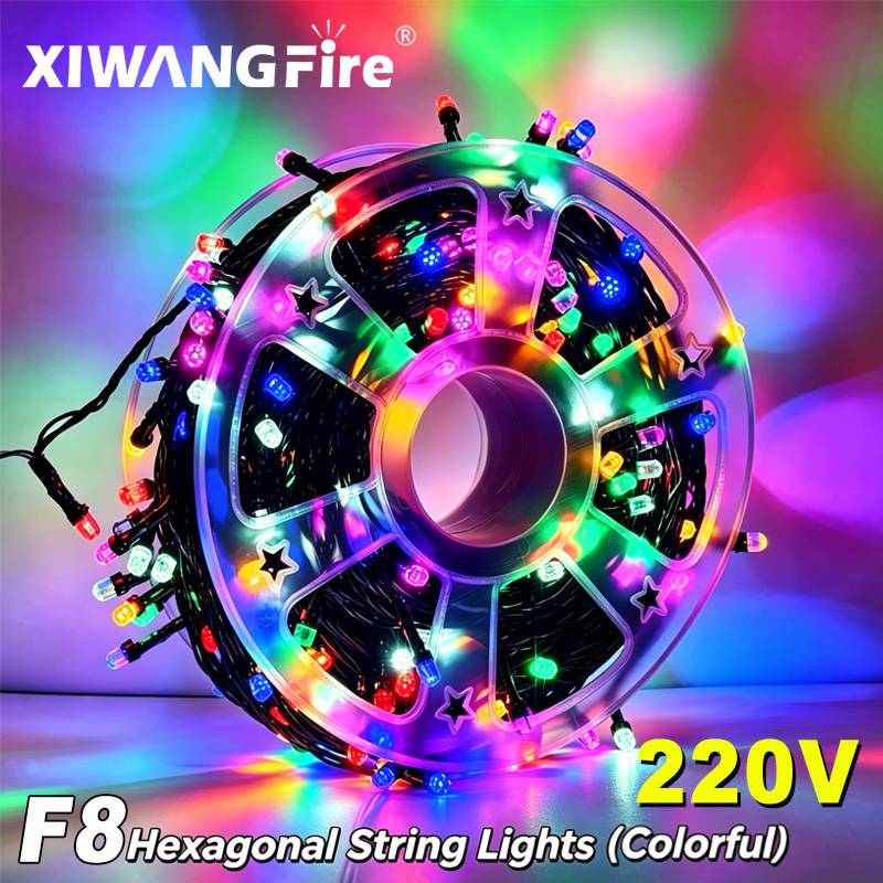 String Light Outdoor - 1PC 30/50/75M LED Solar Christmas String