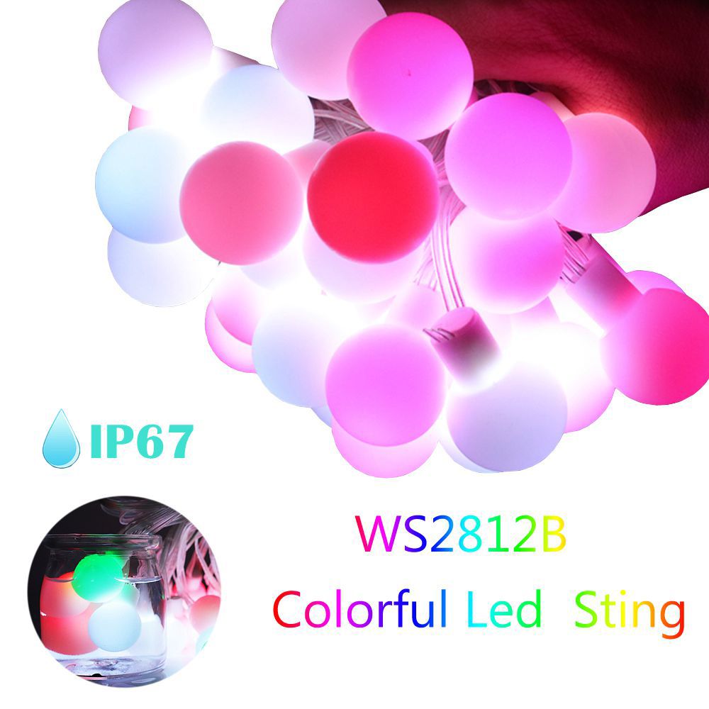 WS2812b LED Bóng Tròn Dây Đèn  - đánh giá và giá Decor Lighting Address