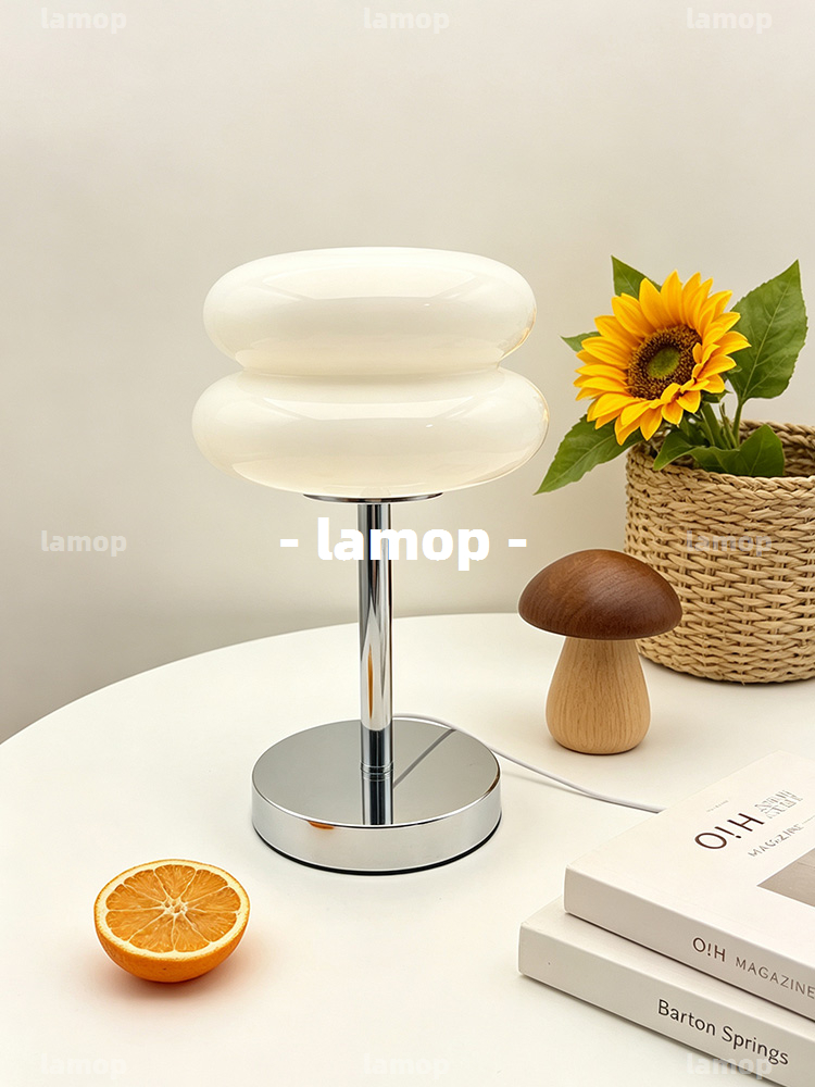 Bauhaus Cream‑Globe Table Lamp - đánh giá và giá Lighting Decor Living Room