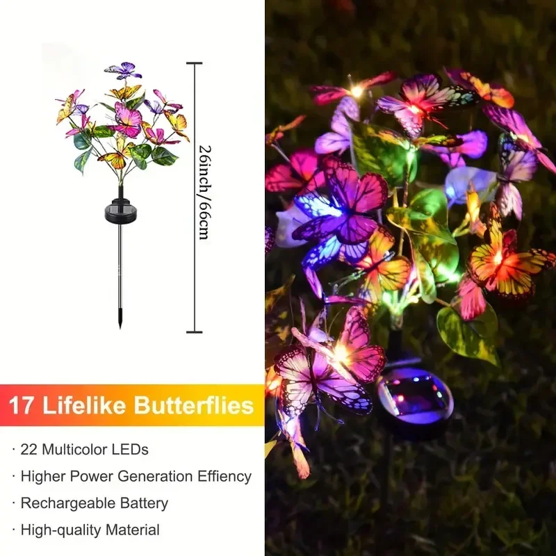 Solar LED Butterfly Garden Lig - đánh giá và giá String Light Outdoor