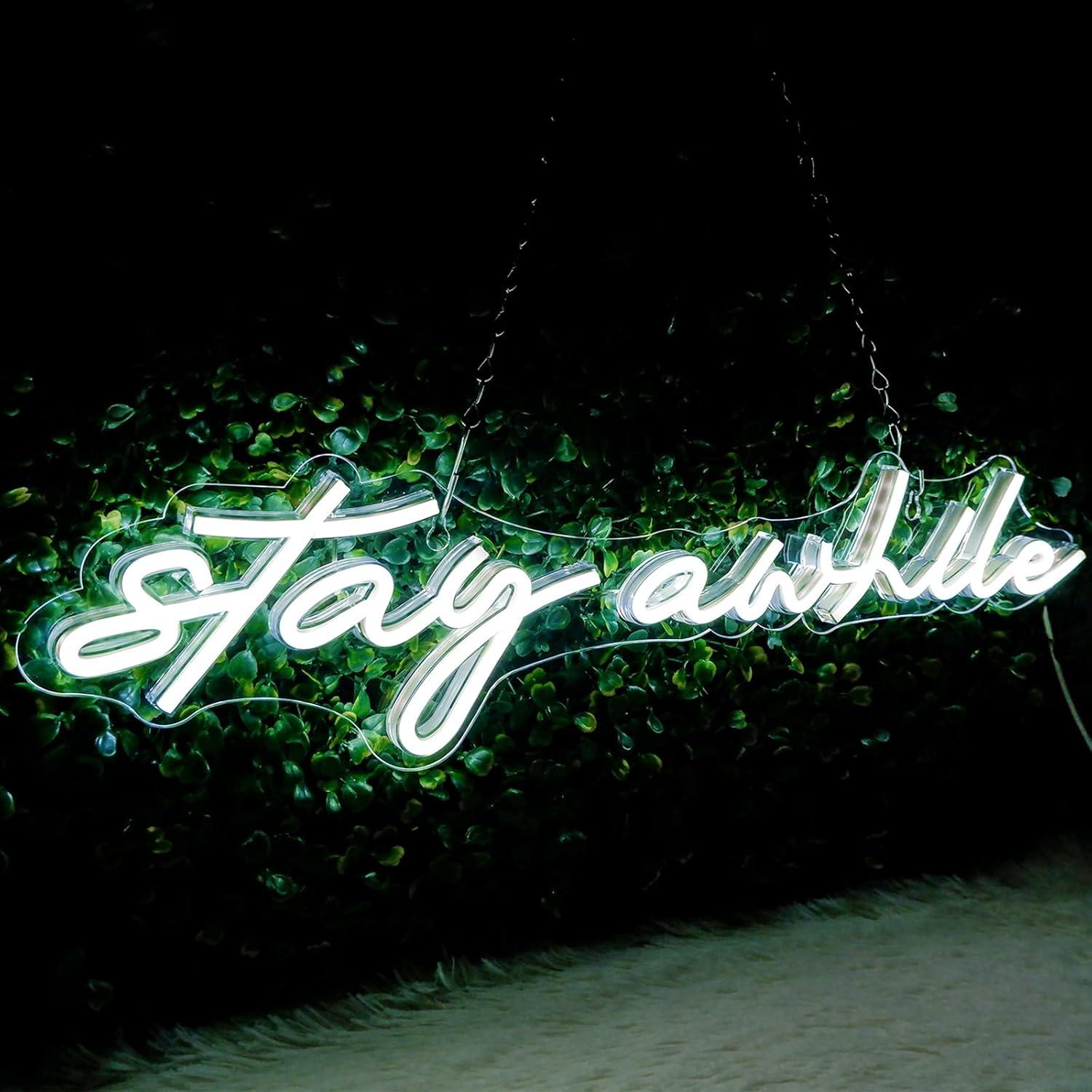 Stay Awhile Neon Signs USB Dim - đánh giá và giá Lighting Decor For Home
