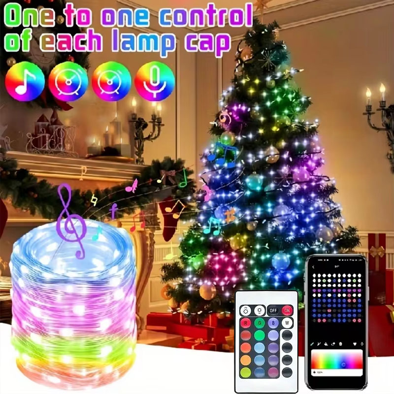 WS2812 LED String Light USB 5V - đánh giá và giá Decor Lighting Address