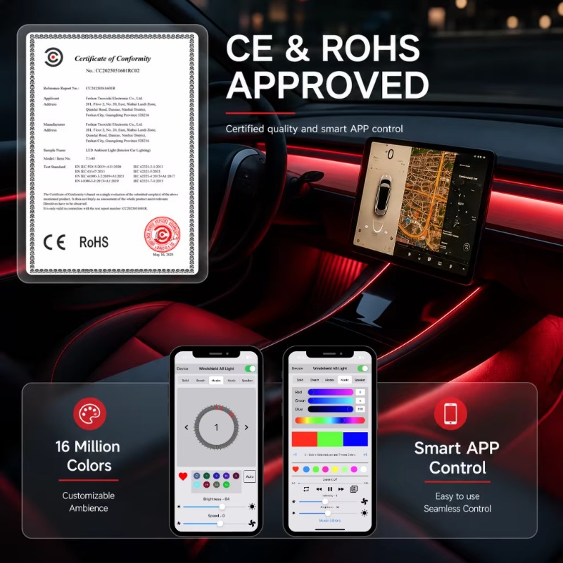 Car Ambient Light Kit 18 in 1/ - đánh giá và giá Ambient Led Strip