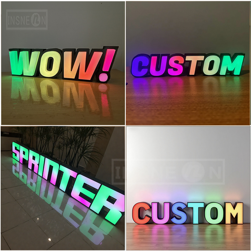Custom RGB LED Letter Sign,Cof - đánh giá và giá Up Lighting Decor
