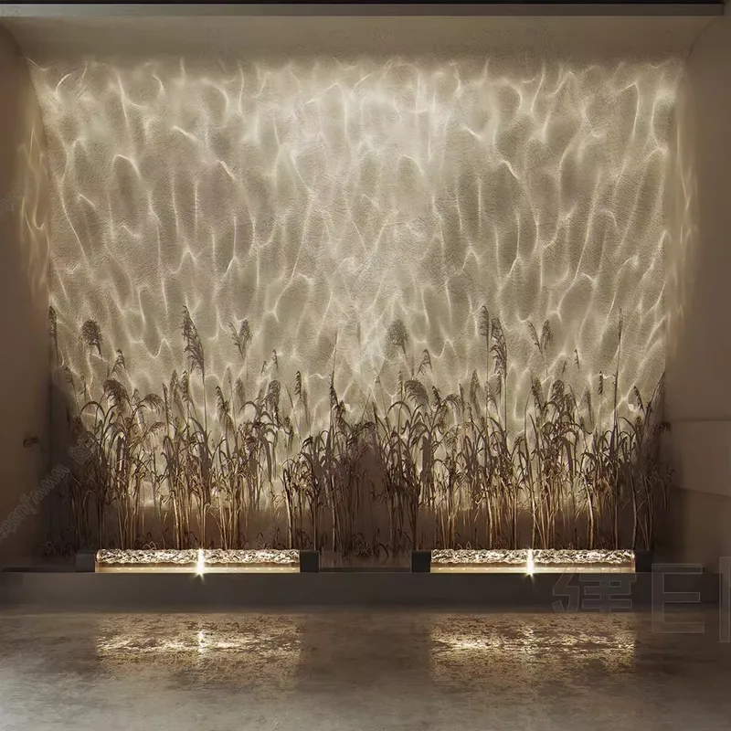 Smart 3D Wall Wash Flame Proje - đánh giá và giá Lighting Decor Living Room