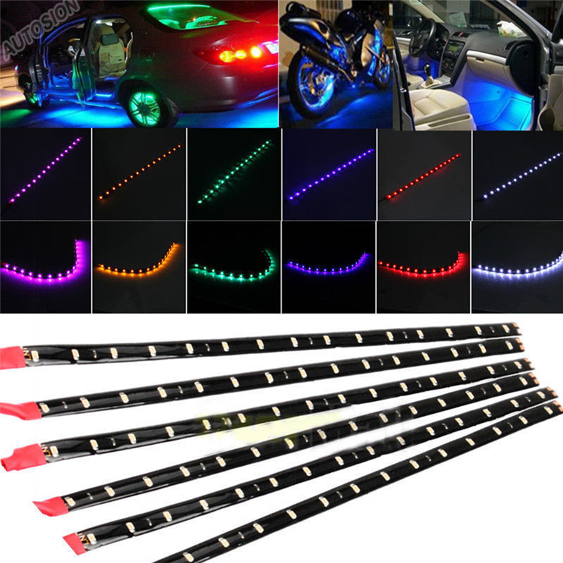 6PCS Waterproof 15 SMD DC 12V  - đánh giá và giá Ambient Led Strip