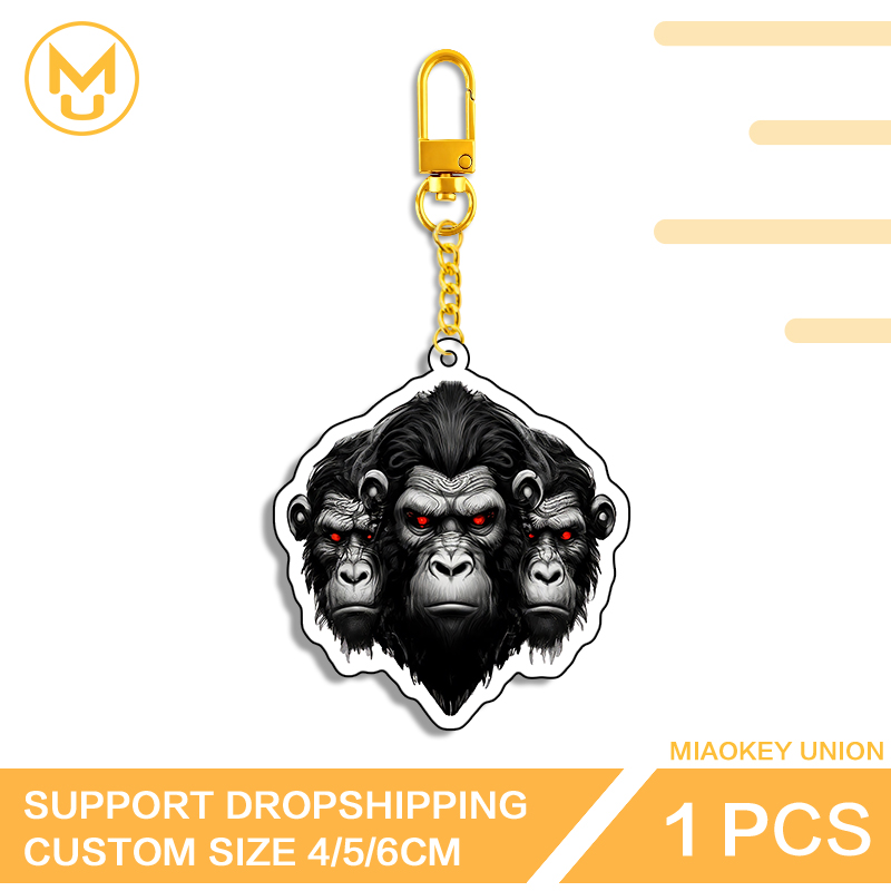 Three Chimpanzee Heads Keyring - đánh giá và giá Union Lighting & Decor Collabs