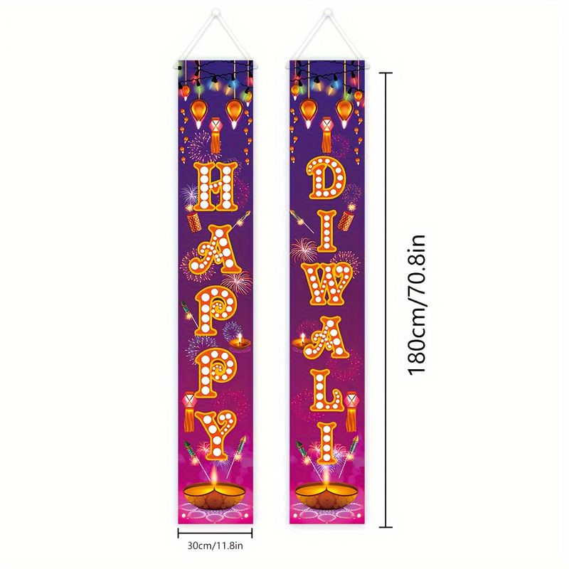 VIKAMA 2pcs Happy Diwali Door  - đánh giá và giá Lighting Decoration For Diwali