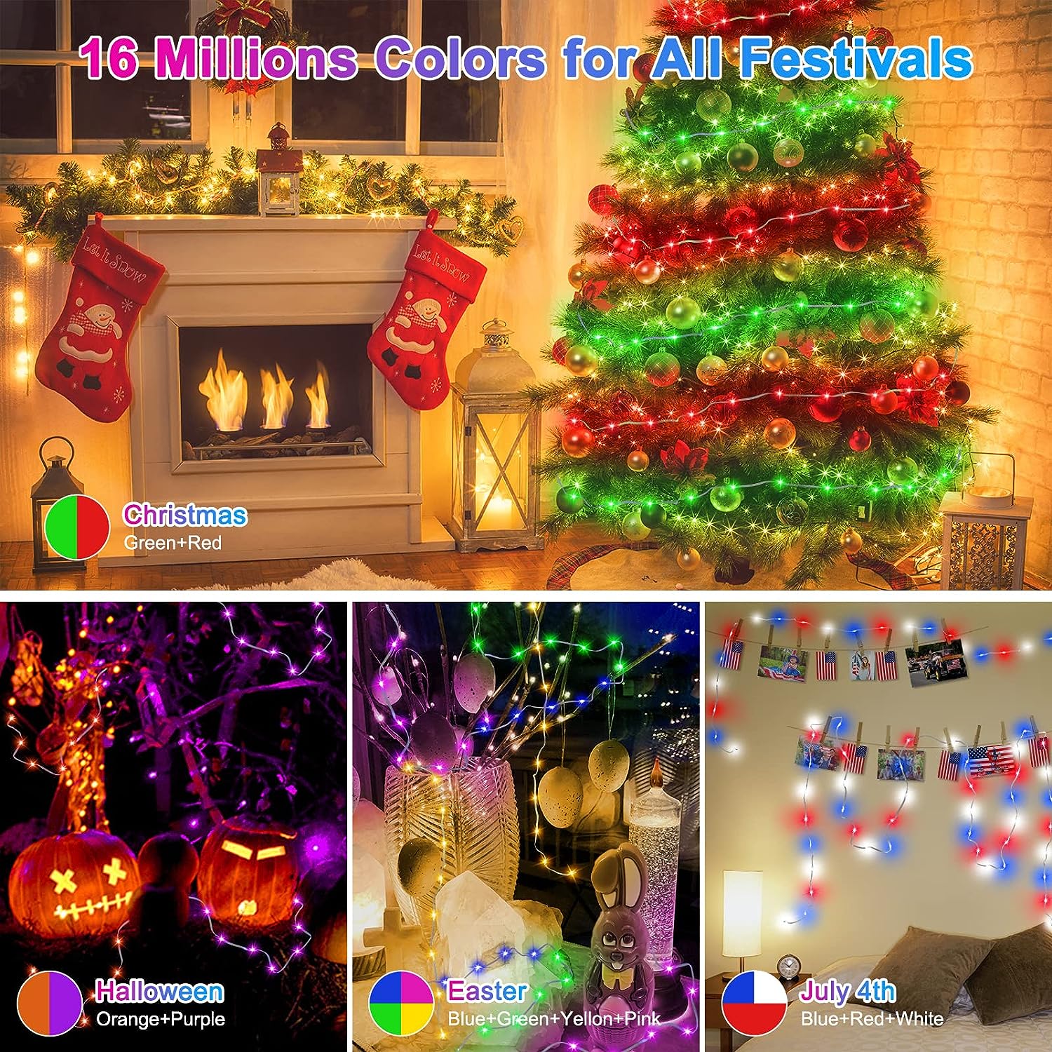 Waterproof WS2812B LED String  - đánh giá và giá String Light Outdoor