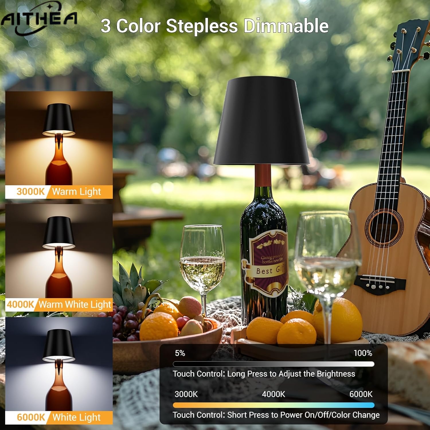 AITHEA Wireless LED Wine Bottl - đánh giá và giá Restaurant Lighting Decoration
