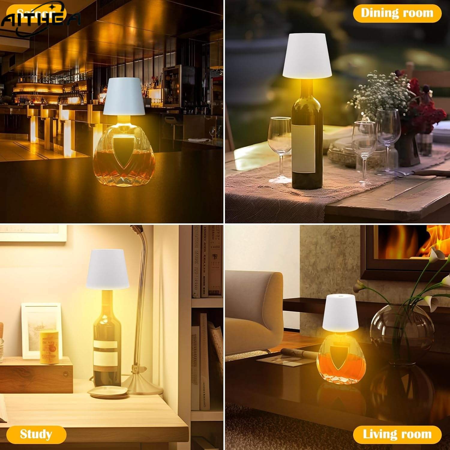 AITHEA Wireless LED Wine Bottl - đánh giá và giá Restaurant Lighting Decoration