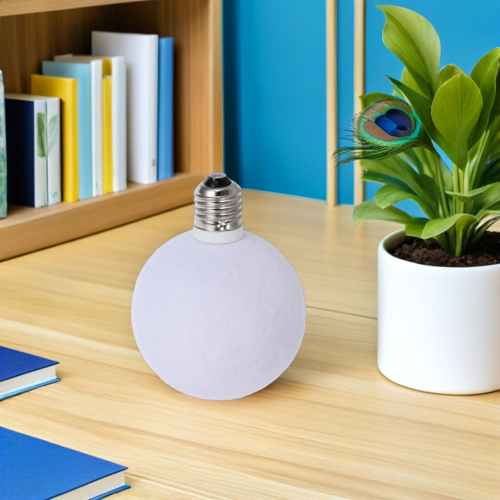 Modern Moon Shape Lamp 3D Prin - đánh giá và giá Lighting Decor Living Room