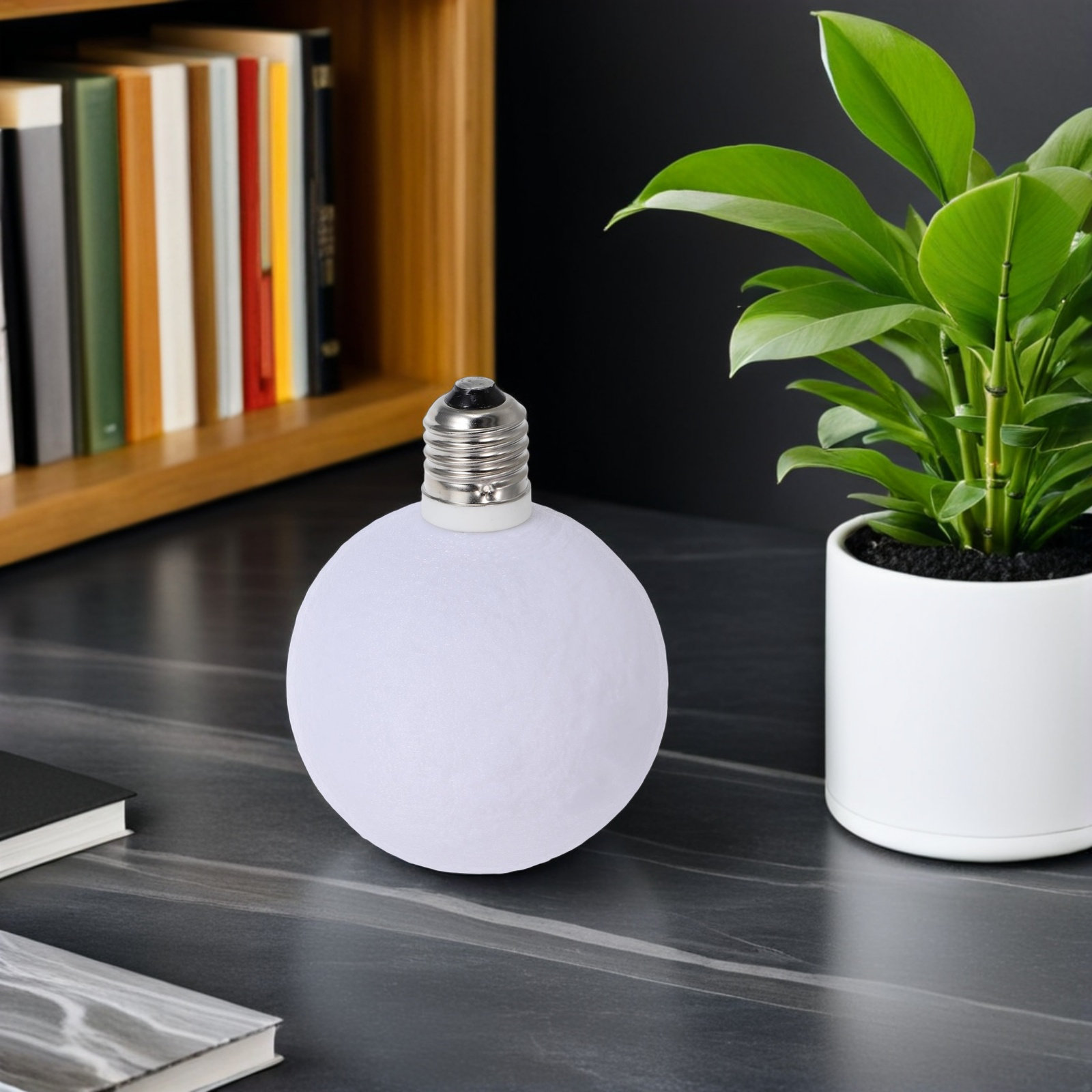 Modern Moon Shape Lamp 3D Prin - đánh giá và giá Lighting Decor Living Room