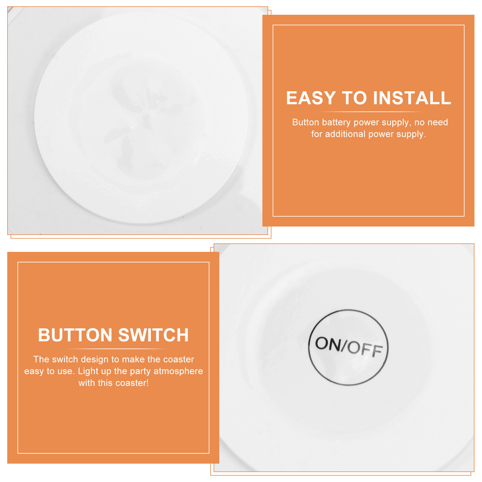 2Pcs LED Coaster Premium Acryl - đánh giá và giá Restaurant Lighting Decoration