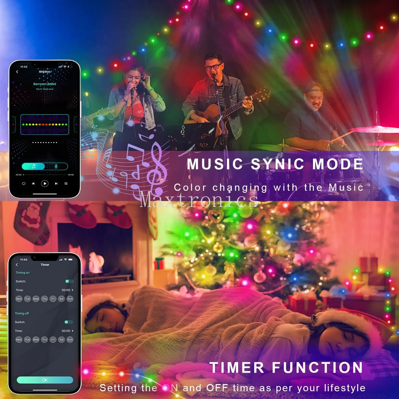 Smart 4 Styles RGB WS2812B LED - đánh giá và giá Decor Lighting Address