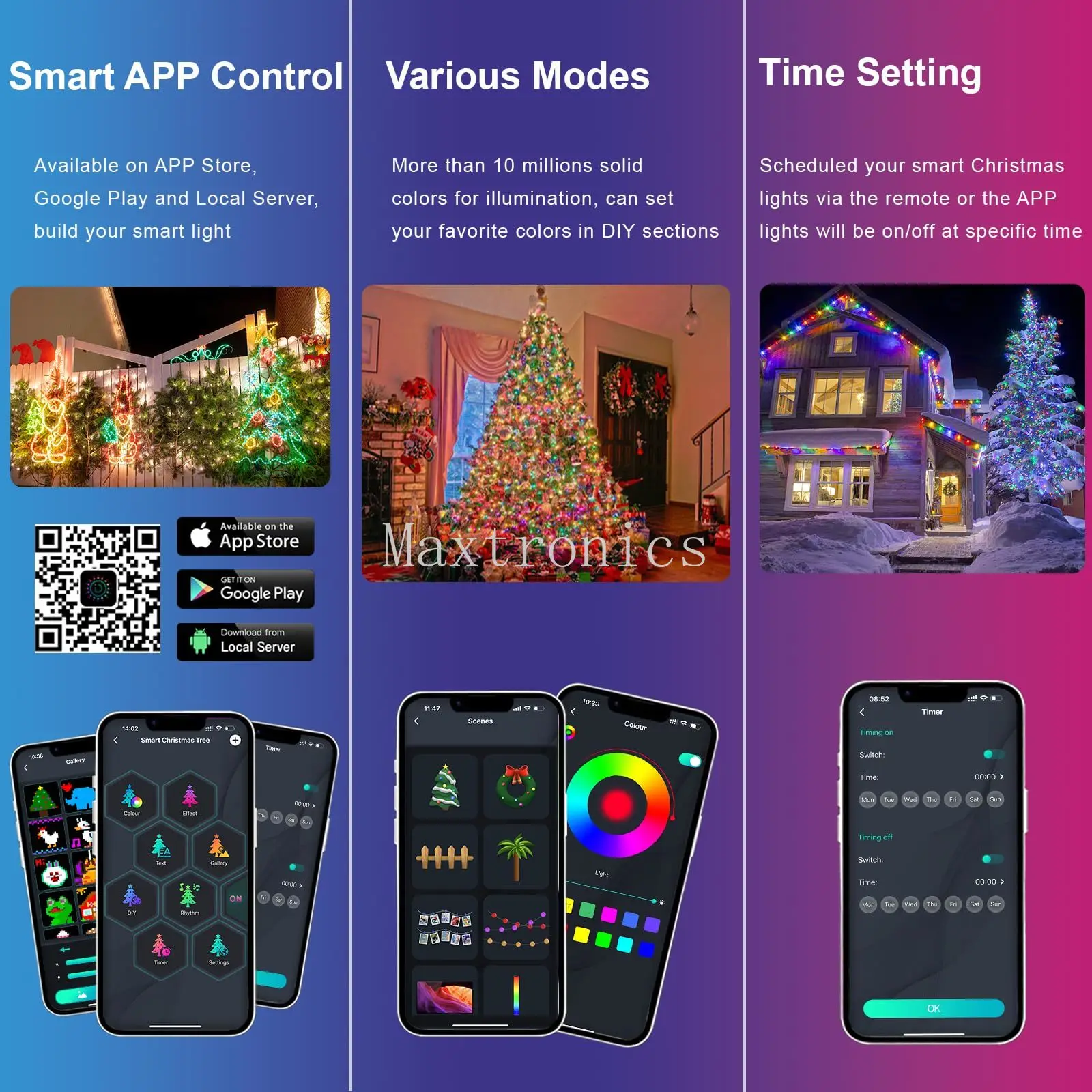 Smart 4 Styles RGB WS2812B LED - đánh giá và giá Decor Lighting Address